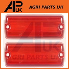 2x Red Rear Light Lamp Lens